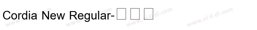 Cordia New Regular字体转换